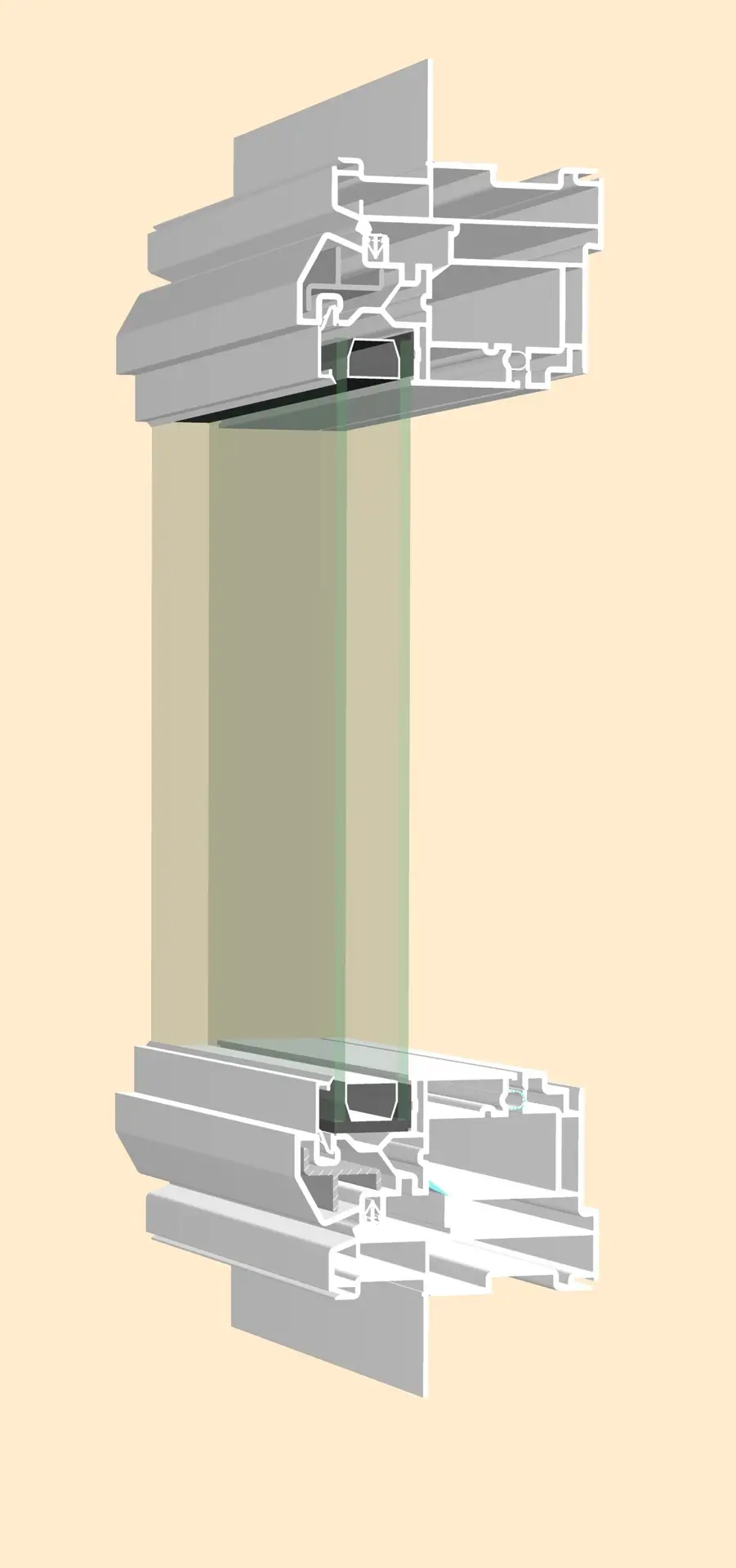 Artisan Panorama 143 casement cross-section